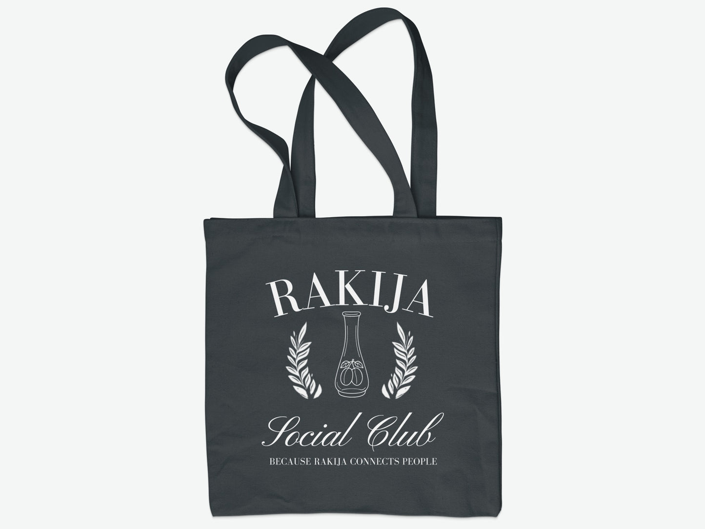 Rakija Social Club Because Rakija Connects People bag