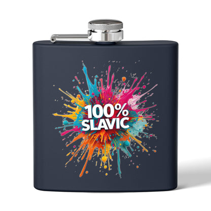 Colorful Paint Splatter 100% SLAVIC Flask product type