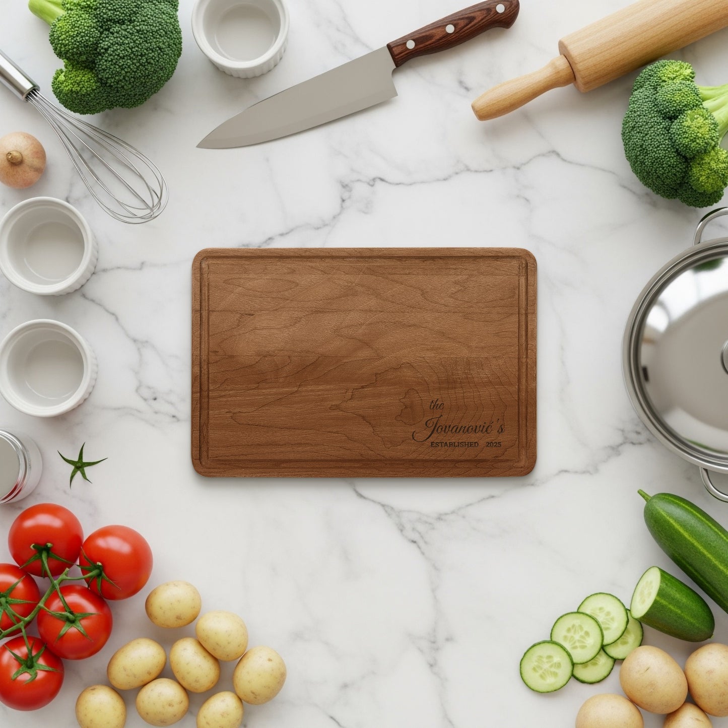 Personalized Engraved Cutting Board for Kitchen Decor