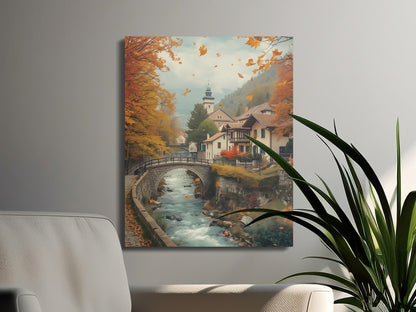 Beautiful Preserved Autumn Village Wall Art product type