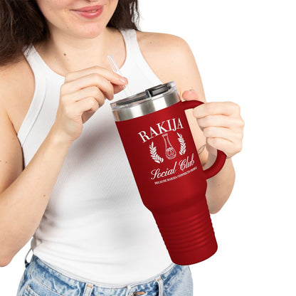 Rakija Social Club Insulated Travel Mug with Handle