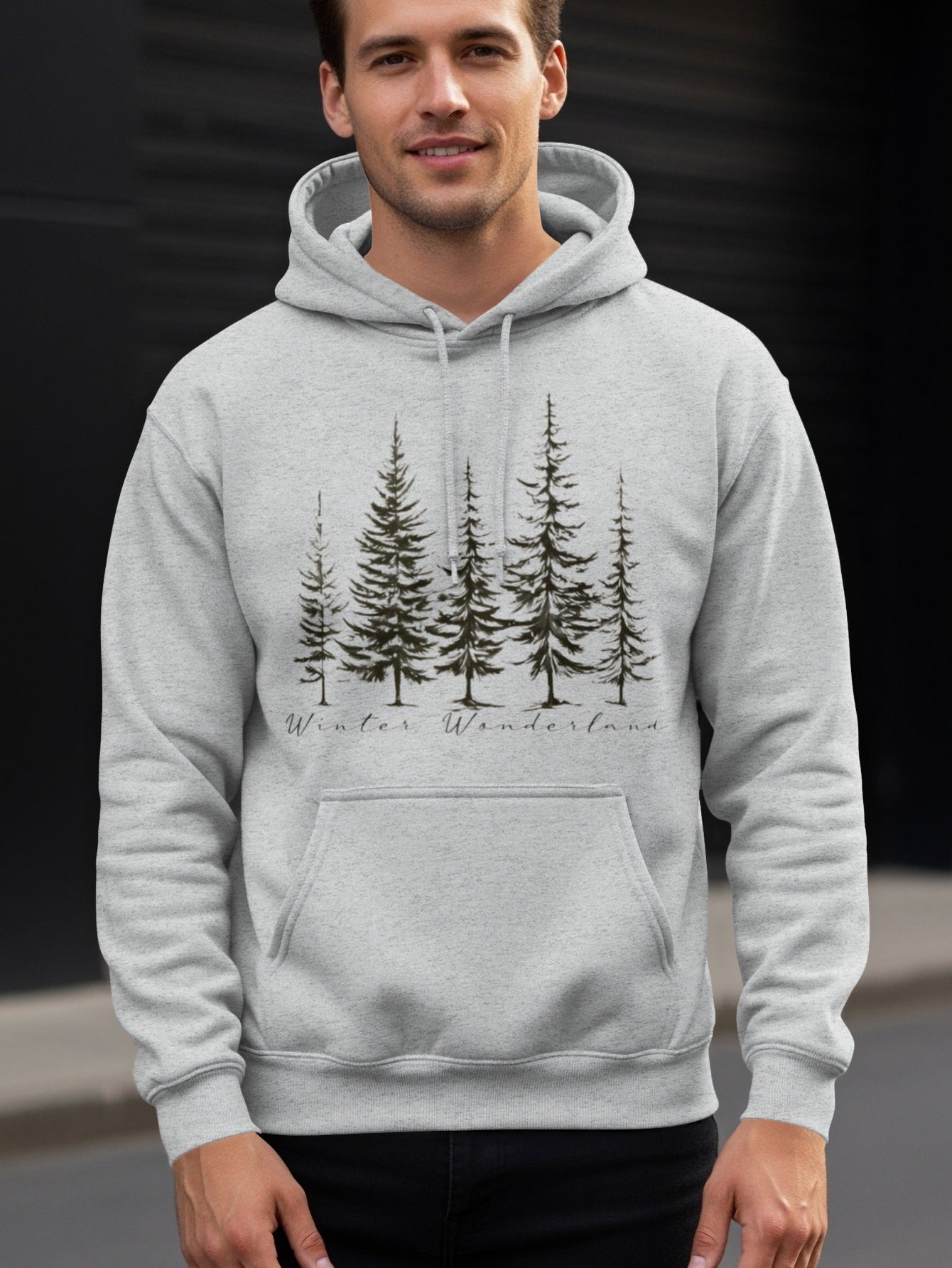 Winter Wonderland Trees Graphic Hoodie