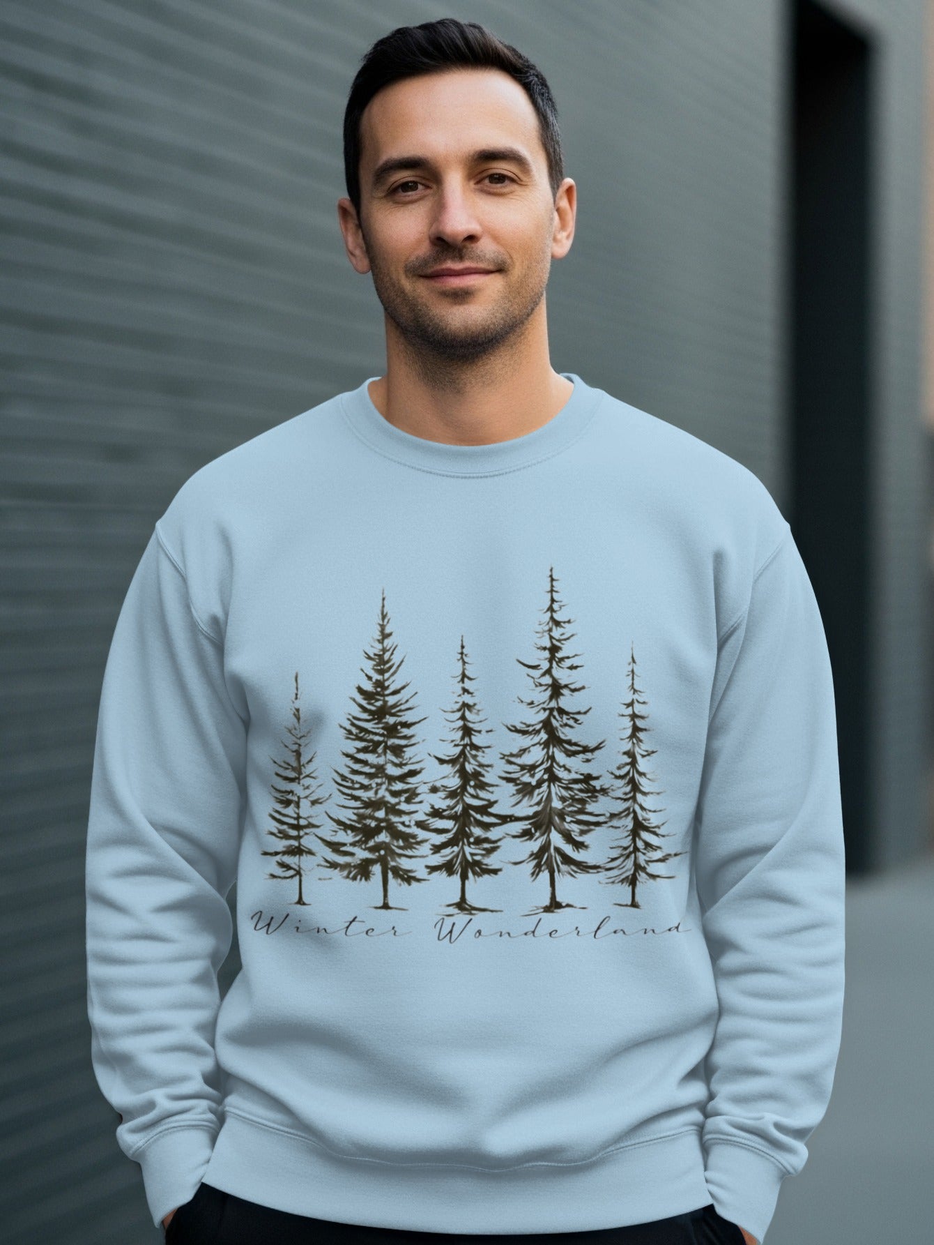 Winter Wonderland Forest Design Cozy Sweatshirt