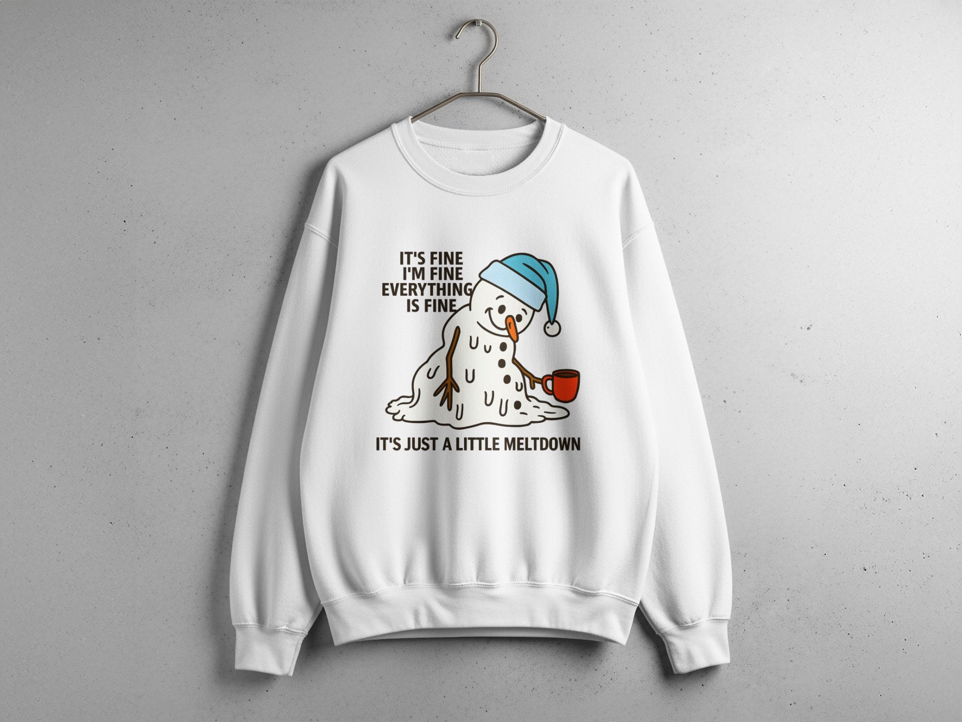 It's Fine I'm Fine Everything is Fine Sweater Product