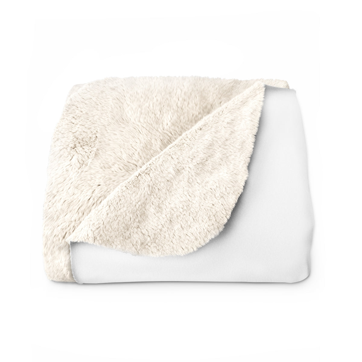 Soft Beige and White Reversible Blanket product