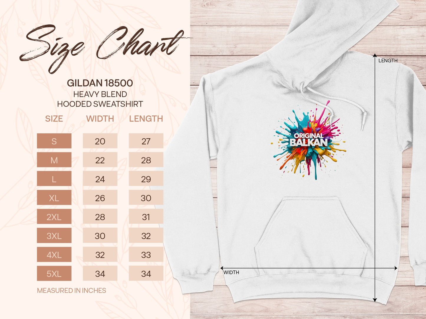 GILDAN 18500 Original Balkan Hooded Sweatshirt product type