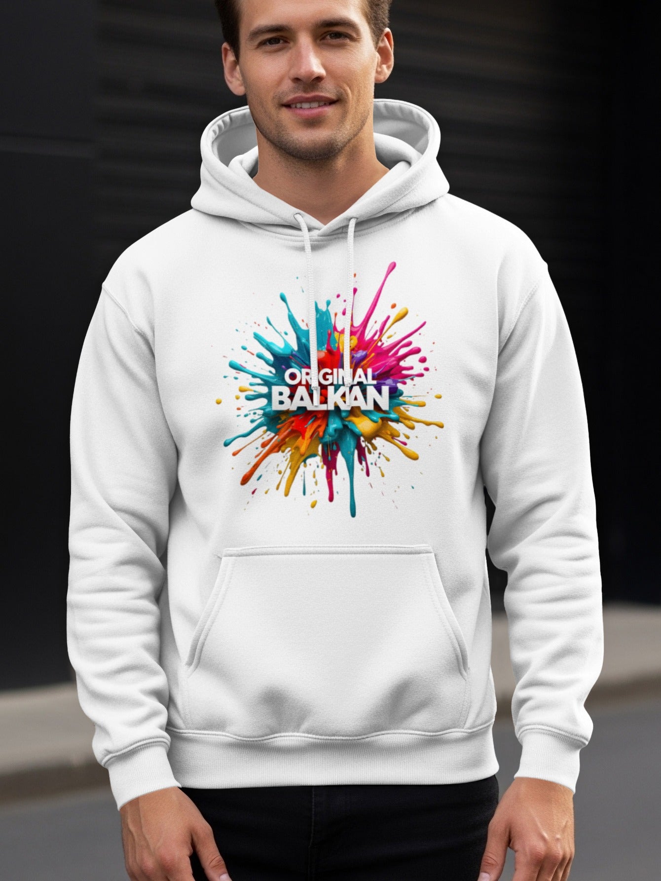 Original Balkan Paint Splatter Design Hoodie product type