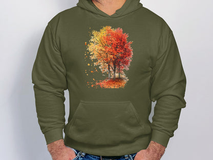 Vibrant Autumn Tree Graphic Hoodie Stunning Sweatshirt Product