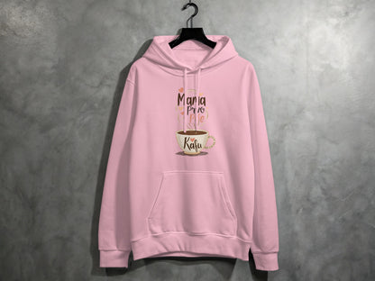 Mama Pijes Kafę Pink Graphic Hoodie product