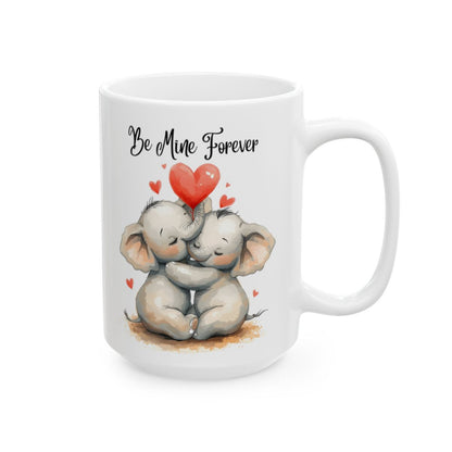 Be Mine Forever Elephant Couple Mug Gift