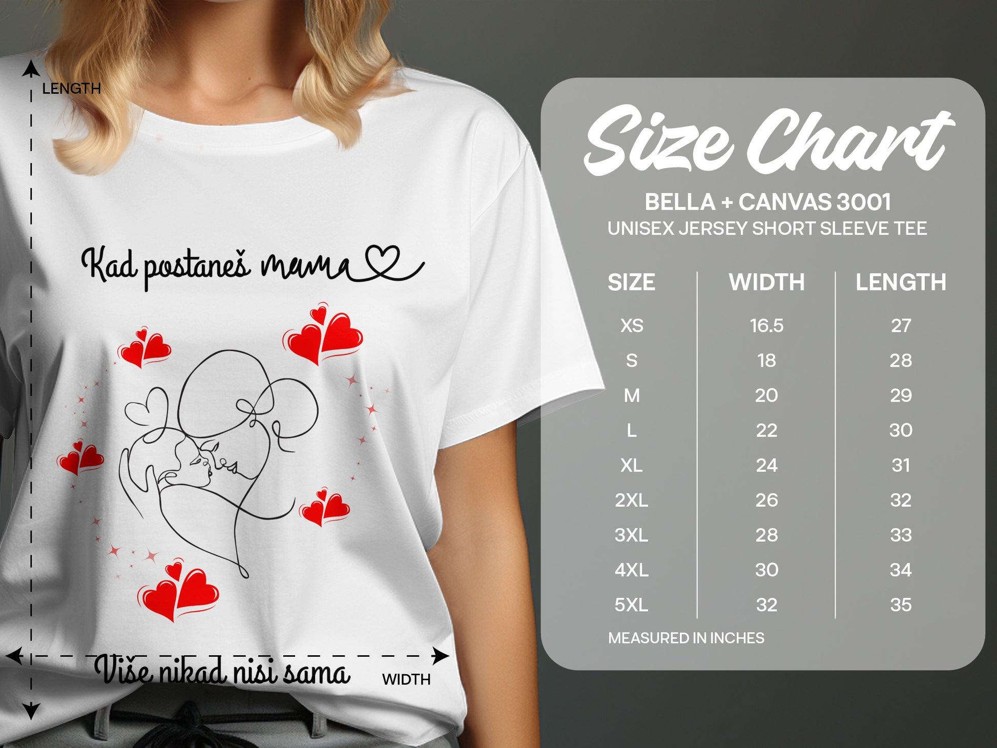Heartfelt Mother's Love Design Unisex Jersey Tee product