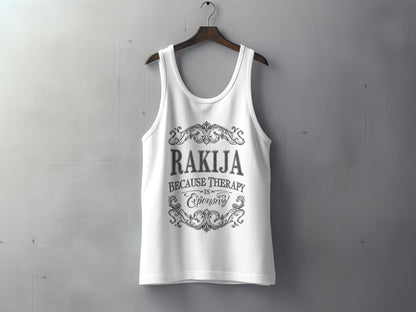 Rakija Because Therapy Is Expensive Tank Top product
