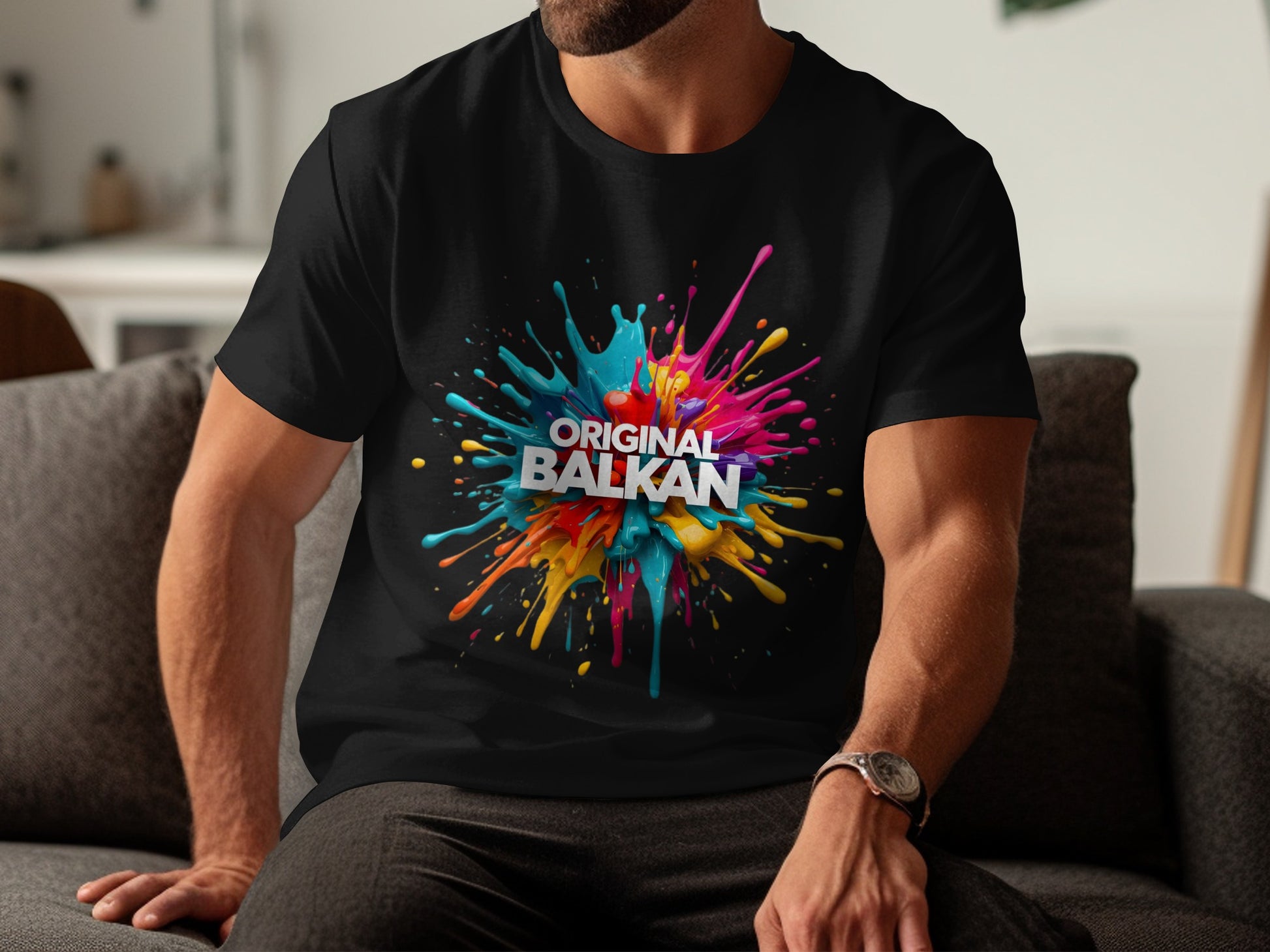 Original Balkan Colorful Splatter Design Abstract product type