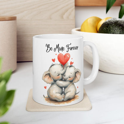 Be Mine Forever Elephant Lovers Coffee Mug