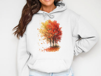 Autumn Trees Graphic Print Hoodie product type