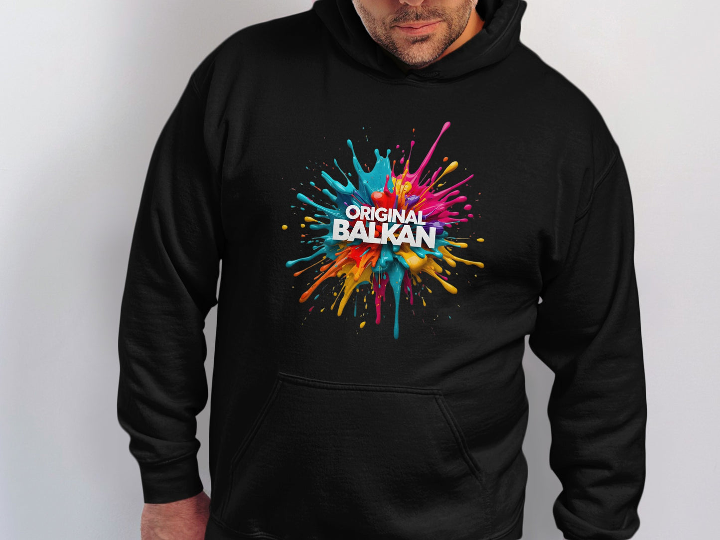 ORIGINAL BALKAN Color Splatter Art Design Hoodie product type