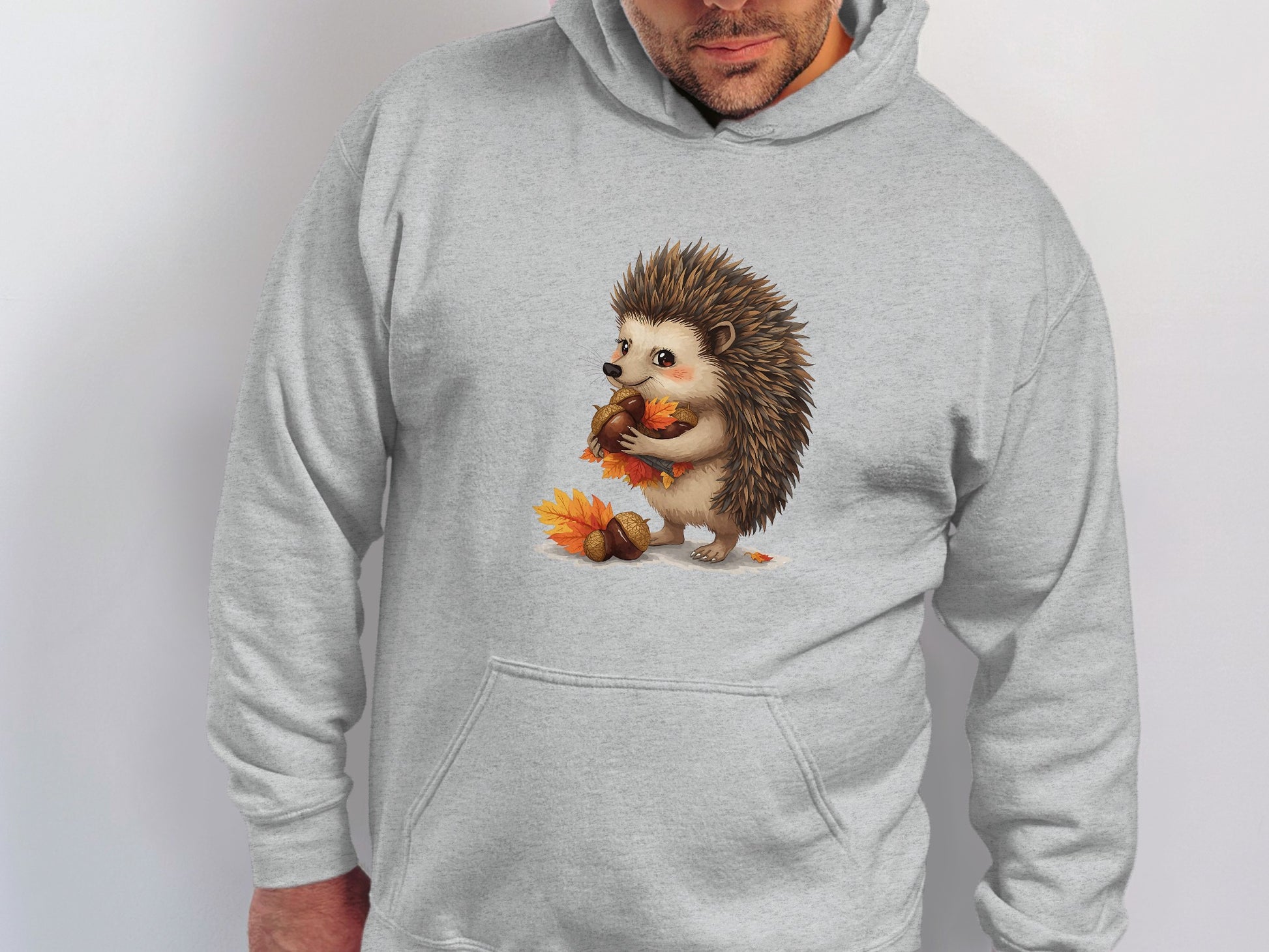 Cute Hedgehog Eating Apple Hoodie product type