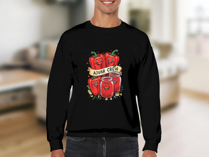 Ajvar Crew Peppers and Sauce Graphic Sweatshirt product type