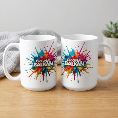 Original Balkan Colorful Splatter Design Mug product type