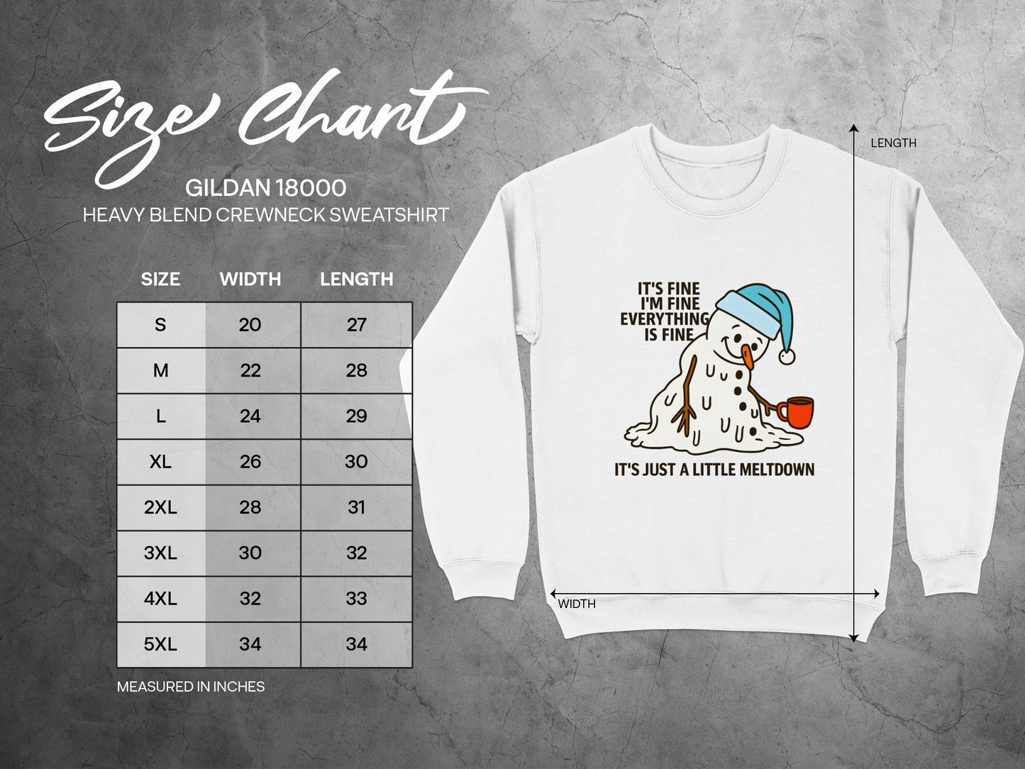 It's Fine I'm Fine Everything is Fine Sweatshirt