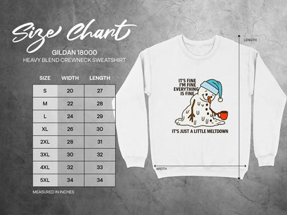 It's Fine I'm Fine Everything is Fine Sweatshirt