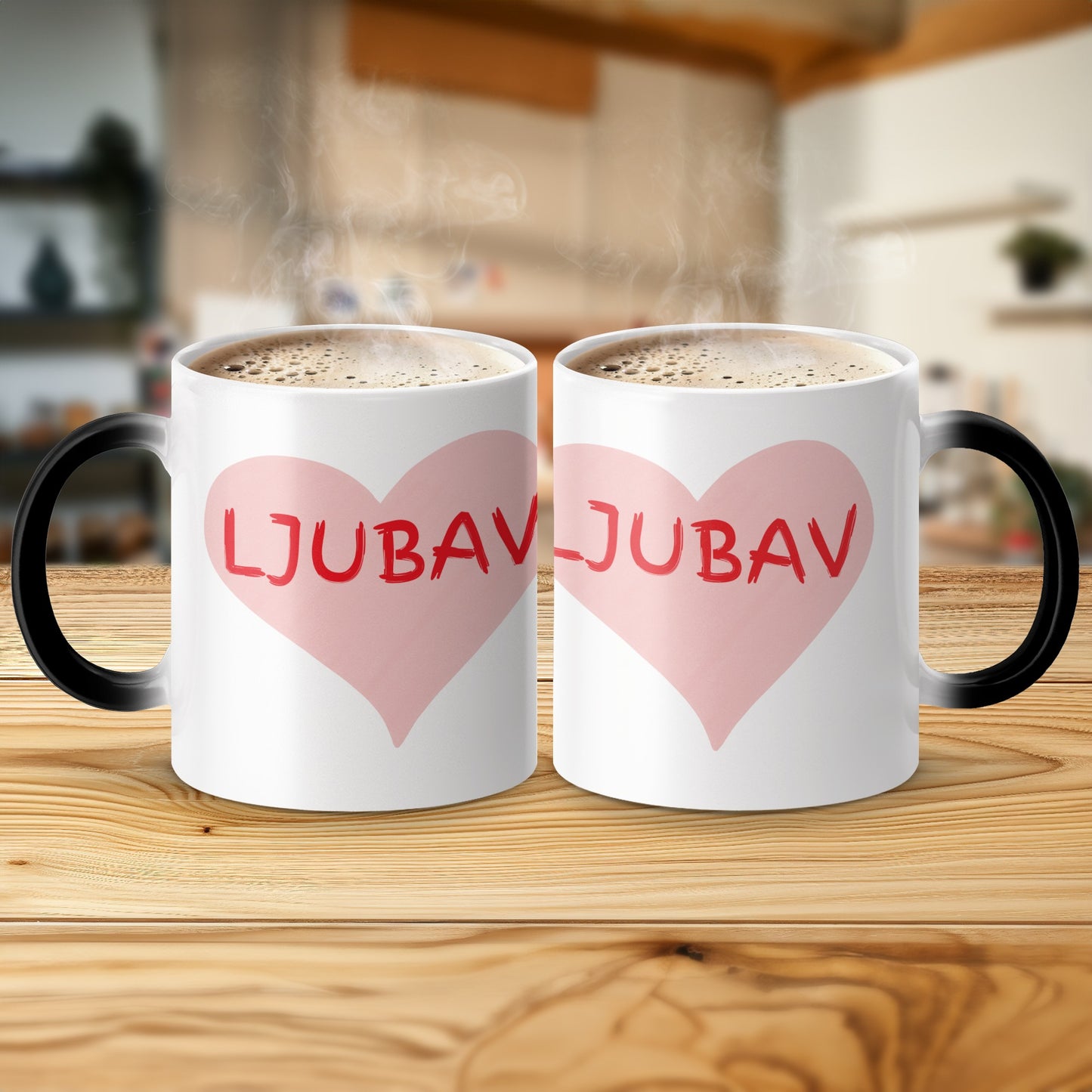 LJUBAV Heart Design Coffee Mug for a Lovely Sip