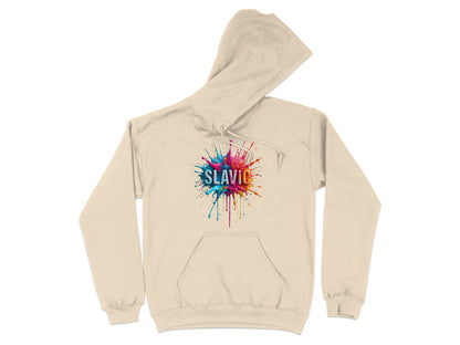 Sand Colorful Splash SLAVIC Graphic Hoodie product type