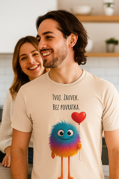 Tvoj, bez povratka | Yours, no refund-Cute Fluffy Monster T-Shirt
